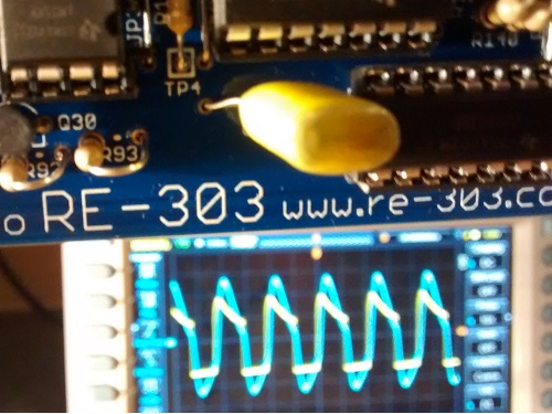 checking oscilloscope readings